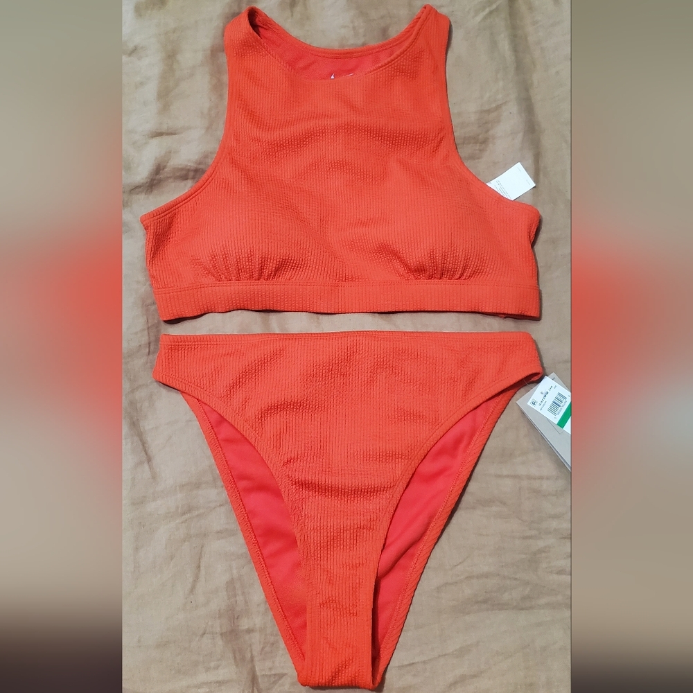 Nike Orange Bikini Swimwear